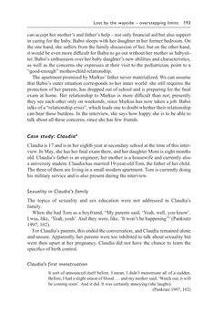 Bild der Seite - 193 - in Psychoanalytic Perspectives on Puberty and Adolescence - The Inner Worlds of Teenagers and their Parents