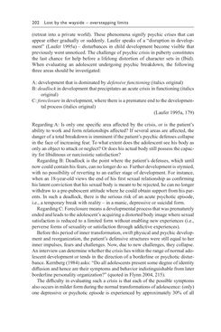 Bild der Seite - 202 - in Psychoanalytic Perspectives on Puberty and Adolescence - The Inner Worlds of Teenagers and their Parents