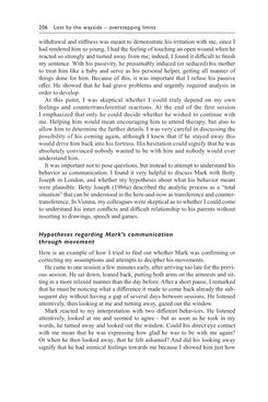 Bild der Seite - 206 - in Psychoanalytic Perspectives on Puberty and Adolescence - The Inner Worlds of Teenagers and their Parents