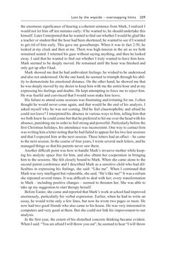 Bild der Seite - 209 - in Psychoanalytic Perspectives on Puberty and Adolescence - The Inner Worlds of Teenagers and their Parents