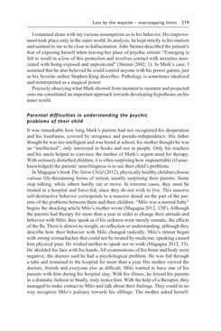 Bild der Seite - 219 - in Psychoanalytic Perspectives on Puberty and Adolescence - The Inner Worlds of Teenagers and their Parents
