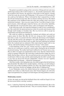 Image of the Page - 237 - in Psychoanalytic Perspectives on Puberty and Adolescence - The Inner Worlds of Teenagers and their Parents