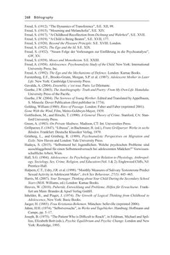 Image of the Page - 268 - in Psychoanalytic Perspectives on Puberty and Adolescence - The Inner Worlds of Teenagers and their Parents