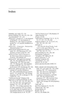 Image of the Page - 273 - in Psychoanalytic Perspectives on Puberty and Adolescence - The Inner Worlds of Teenagers and their Parents