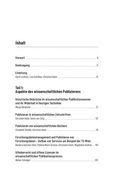 Image of the Page - (000007) - in Publikationsberatung an Universitäten - Ein Praxisleitfaden zum Aufbau publikationsunterstützender Services