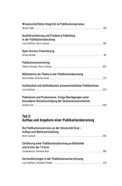 Bild der Seite - (000008) - in Publikationsberatung an Universitäten - Ein Praxisleitfaden zum Aufbau publikationsunterstützender Services