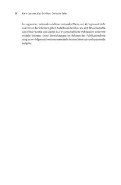 Image of the Page - 18 - in Publikationsberatung an Universitäten - Ein Praxisleitfaden zum Aufbau publikationsunterstützender Services