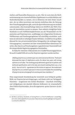 Image of the Page - 47 - in Publikationsberatung an Universitäten - Ein Praxisleitfaden zum Aufbau publikationsunterstützender Services