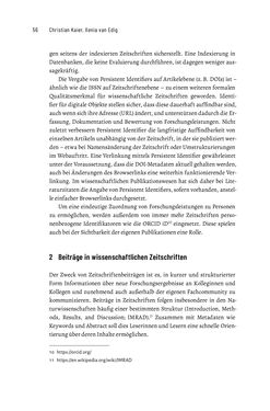 Image of the Page - 56 - in Publikationsberatung an Universitäten - Ein Praxisleitfaden zum Aufbau publikationsunterstützender Services
