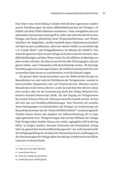 Image of the Page - 61 - in Publikationsberatung an Universitäten - Ein Praxisleitfaden zum Aufbau publikationsunterstützender Services