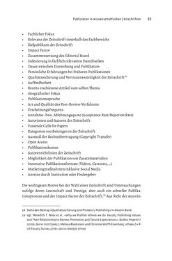 Image of the Page - 63 - in Publikationsberatung an Universitäten - Ein Praxisleitfaden zum Aufbau publikationsunterstützender Services