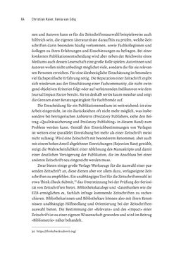 Image of the Page - 64 - in Publikationsberatung an Universitäten - Ein Praxisleitfaden zum Aufbau publikationsunterstützender Services