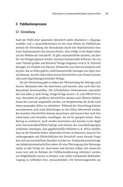 Image of the Page - 65 - in Publikationsberatung an Universitäten - Ein Praxisleitfaden zum Aufbau publikationsunterstützender Services