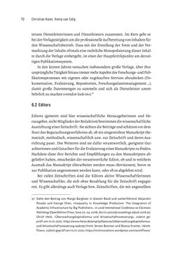 Image of the Page - 70 - in Publikationsberatung an Universitäten - Ein Praxisleitfaden zum Aufbau publikationsunterstützender Services