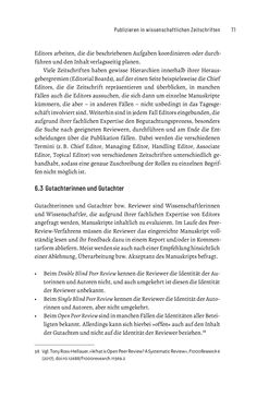 Image of the Page - 71 - in Publikationsberatung an Universitäten - Ein Praxisleitfaden zum Aufbau publikationsunterstützender Services
