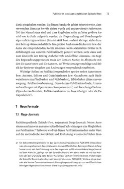Bild der Seite - 73 - in Publikationsberatung an Universitäten - Ein Praxisleitfaden zum Aufbau publikationsunterstützender Services