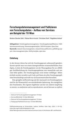 Bild der Seite - 101 - in Publikationsberatung an Universitäten - Ein Praxisleitfaden zum Aufbau publikationsunterstützender Services