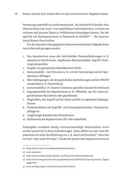 Bild der Seite - 112 - in Publikationsberatung an Universitäten - Ein Praxisleitfaden zum Aufbau publikationsunterstützender Services