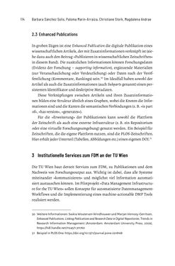 Bild der Seite - 114 - in Publikationsberatung an Universitäten - Ein Praxisleitfaden zum Aufbau publikationsunterstützender Services