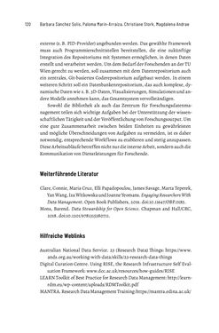 Bild der Seite - 120 - in Publikationsberatung an Universitäten - Ein Praxisleitfaden zum Aufbau publikationsunterstützender Services