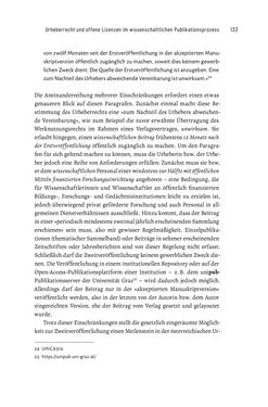 Bild der Seite - 133 - in Publikationsberatung an Universitäten - Ein Praxisleitfaden zum Aufbau publikationsunterstützender Services