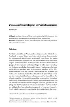 Bild der Seite - 149 - in Publikationsberatung an Universitäten - Ein Praxisleitfaden zum Aufbau publikationsunterstützender Services