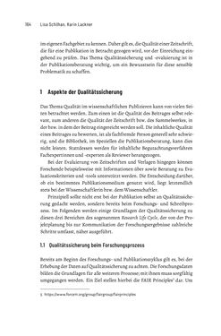 Image of the Page - 164 - in Publikationsberatung an Universitäten - Ein Praxisleitfaden zum Aufbau publikationsunterstützender Services