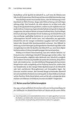 Image of the Page - 176 - in Publikationsberatung an Universitäten - Ein Praxisleitfaden zum Aufbau publikationsunterstützender Services