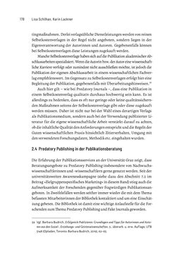 Image of the Page - 178 - in Publikationsberatung an Universitäten - Ein Praxisleitfaden zum Aufbau publikationsunterstützender Services