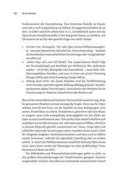 Image of the Page - 182 - in Publikationsberatung an Universitäten - Ein Praxisleitfaden zum Aufbau publikationsunterstützender Services