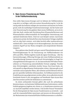 Bild der Seite - 200 - in Publikationsberatung an Universitäten - Ein Praxisleitfaden zum Aufbau publikationsunterstützender Services