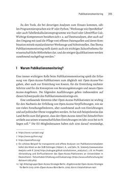 Bild der Seite - 205 - in Publikationsberatung an Universitäten - Ein Praxisleitfaden zum Aufbau publikationsunterstützender Services