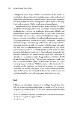 Image of the Page - 214 - in Publikationsberatung an Universitäten - Ein Praxisleitfaden zum Aufbau publikationsunterstützender Services
