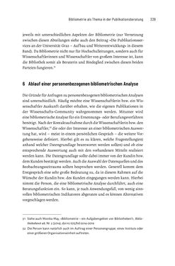 Bild der Seite - 229 - in Publikationsberatung an Universitäten - Ein Praxisleitfaden zum Aufbau publikationsunterstützender Services