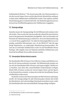 Bild der Seite - 231 - in Publikationsberatung an Universitäten - Ein Praxisleitfaden zum Aufbau publikationsunterstützender Services