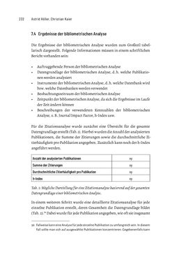 Bild der Seite - 232 - in Publikationsberatung an Universitäten - Ein Praxisleitfaden zum Aufbau publikationsunterstützender Services