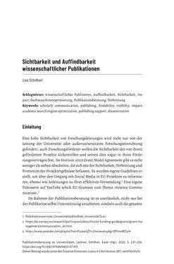 Image of the Page - 237 - in Publikationsberatung an Universitäten - Ein Praxisleitfaden zum Aufbau publikationsunterstützender Services