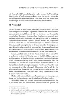 Image of the Page - 245 - in Publikationsberatung an Universitäten - Ein Praxisleitfaden zum Aufbau publikationsunterstützender Services
