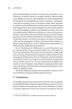 Image of the Page - 248 - in Publikationsberatung an Universitäten - Ein Praxisleitfaden zum Aufbau publikationsunterstützender Services