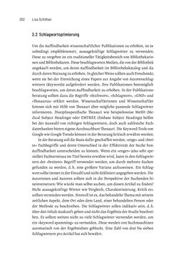 Image of the Page - 252 - in Publikationsberatung an Universitäten - Ein Praxisleitfaden zum Aufbau publikationsunterstützender Services