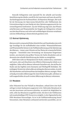 Image of the Page - 253 - in Publikationsberatung an Universitäten - Ein Praxisleitfaden zum Aufbau publikationsunterstützender Services