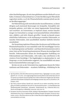 Bild der Seite - 261 - in Publikationsberatung an Universitäten - Ein Praxisleitfaden zum Aufbau publikationsunterstützender Services