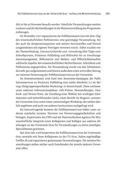 Image of the Page - 289 - in Publikationsberatung an Universitäten - Ein Praxisleitfaden zum Aufbau publikationsunterstützender Services