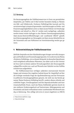 Image of the Page - 290 - in Publikationsberatung an Universitäten - Ein Praxisleitfaden zum Aufbau publikationsunterstützender Services