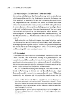Image of the Page - 316 - in Publikationsberatung an Universitäten - Ein Praxisleitfaden zum Aufbau publikationsunterstützender Services