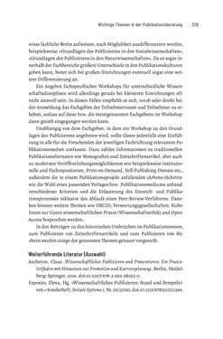 Image of the Page - 329 - in Publikationsberatung an Universitäten - Ein Praxisleitfaden zum Aufbau publikationsunterstützender Services