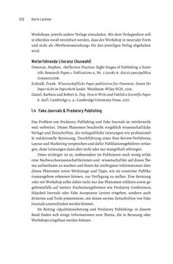 Image of the Page - 332 - in Publikationsberatung an Universitäten - Ein Praxisleitfaden zum Aufbau publikationsunterstützender Services