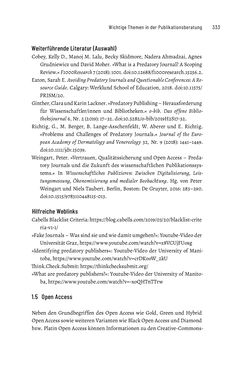 Image of the Page - 333 - in Publikationsberatung an Universitäten - Ein Praxisleitfaden zum Aufbau publikationsunterstützender Services