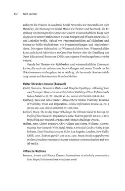 Image of the Page - 342 - in Publikationsberatung an Universitäten - Ein Praxisleitfaden zum Aufbau publikationsunterstützender Services