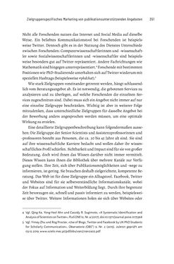 Image of the Page - 351 - in Publikationsberatung an Universitäten - Ein Praxisleitfaden zum Aufbau publikationsunterstützender Services